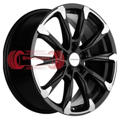 Khomen Wheels KHW1808 (Koleos) Black-FP 7.5x18/5x114.3 D66.1 ET35  