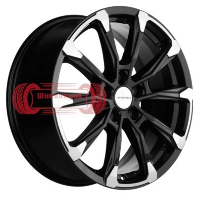 Khomen Wheels KHW1808 (Murano) Black-FP 7.5x18/5x114.3 D66.1 ET50  