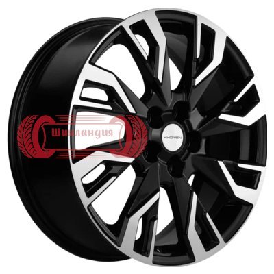 Khomen Wheels KHW1809 (Dongfeng 580/DFSK 500) Black-FP 7x18/5x110 D67.1 ET35  
