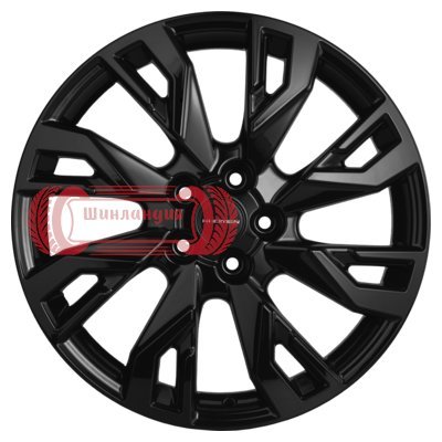 Khomen Wheels KHW1809 (Geely Coolray) Black 7x18/5x114.3 D54.1 ET53  