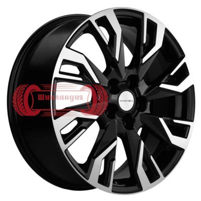 Khomen Wheels KHW1809 (Koleos) Black-FP 7x18/5x114.3 D66.1 ET35  