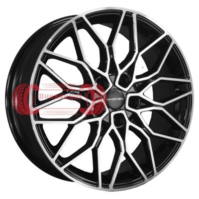 Khomen Wheels KHW1813 (Geely Monjaro/Tugella) Black-FP 7x18/5x108 D63.4 ET46  