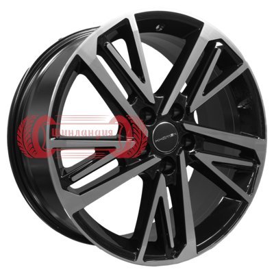 Khomen Wheels KHW1815 (Mazda CX-9) Black-FP 8x18/5x114.3 D67.1 ET45  