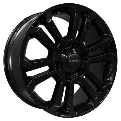 Khomen Wheels KHW1817 (Fortuner/Hilux) Black 7.5x18/6x139.7 D106.1 ET30  