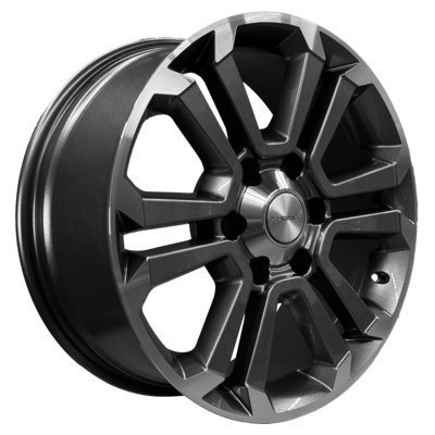 Khomen Wheels KHW1817 (Fortuner/Hilux) Gray-FP 7.5x18/6x139.7 D106.1 ET30  