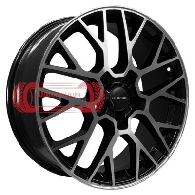 Khomen Wheels KHW1818 (Geely Atlas (Pro) / Changan CS55 (75)) Black-FP 7x18/5x114.3 D60.1 ET45  