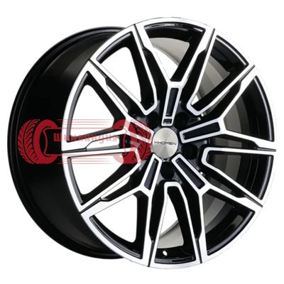 Khomen Wheels KHW1904 (Tiggo 8/8 Pro) Black-FP 8.5x19/5x108 D60.1 ET48  
