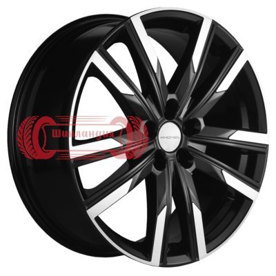 Khomen Wheels KHW1905 (Chery Tiggo 8) Black-FP 7.5x19/5x108 D60.1 ET47  