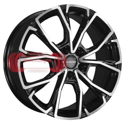 Khomen Wheels KHW1907 (Geely Monjaro/Tugella) Black-FP 7.5x19/5x108 D63.4 ET46  