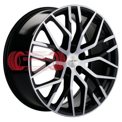 Khomen Wheels KHW2005 (Q8) Black-FP 8.5x20/5x112 D66.5 ET20  