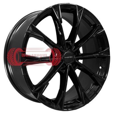 Khomen Wheels KHW2018 (Geely Monjaro/Tugella) Black 8x20/5x108 D63.4 ET46  