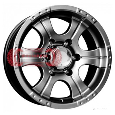 K&K Байконур Джип-рейд (КС465М) Дарк платинум 8x16/5x139.7 D110.1 ET-15  