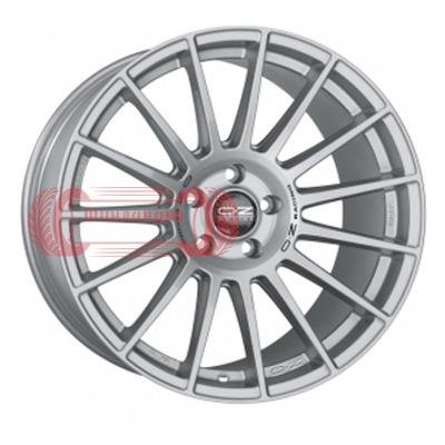 OZ Superturismo LM Matt Race Silver + Black Lettering 8x18/5x112 D75 ET35  