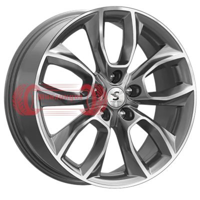 Premium Series КР001 (Outlander) Diamond Gloss Graphite 7x18/5x114.3 D67.1 ET38  
