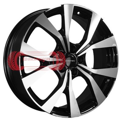 Khomen Wheels KHW1906 (Mazda CX-5/CX-8) Black-FP 7x19/5x114.3 D67.1 ET45  
