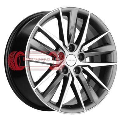 Khomen Wheels KHW1807 (Geely Coolray) Gray-FP 8x18/5x114.3 D54.1 ET53  