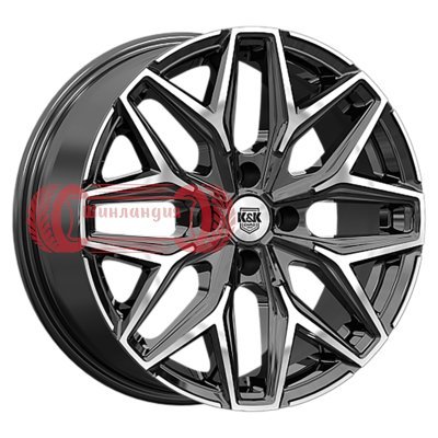 K&K Ариус (КС1187) Алмаз черный 7x17/5x108 D65.1 ET38  