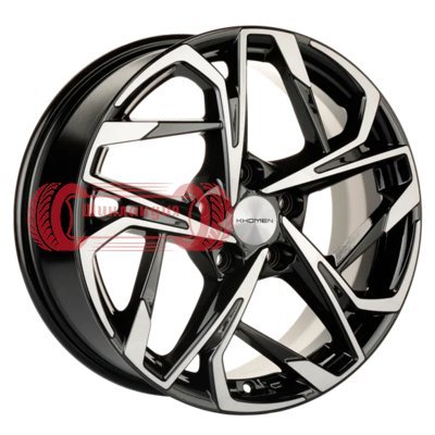 Khomen Wheels KHW1716 (Jac/Москвич 3) Black-FP 7x17/5x108 D54.1 ET40  