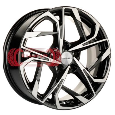 Khomen Wheels KHW1716 (Changan CS35/CS35 Pro) Black-FP 7x17/5x110 D63.3 ET46  