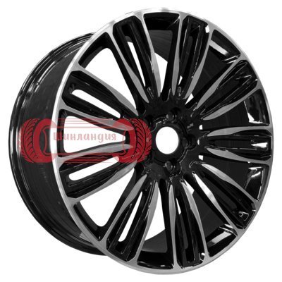 PDW 5312 Gloss Black Machine Face 9.5x21/5x120 D72.56 ET48  