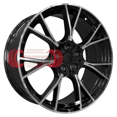 PDW 5407 Gloss Black Machine Face 8.5x19/5x112 D66.6 ET25  
