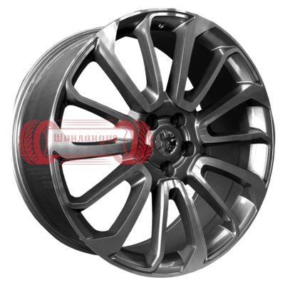 PDW 7013 Gun Metal Machined Face 9.5x22/5x120 D72.6 ET45  