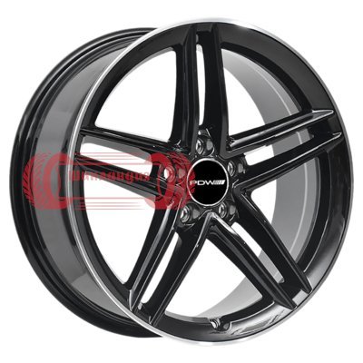 PDW FF2127 Gloss Black Machine Edge 8.5x18/5x112 D66.56 ET40  