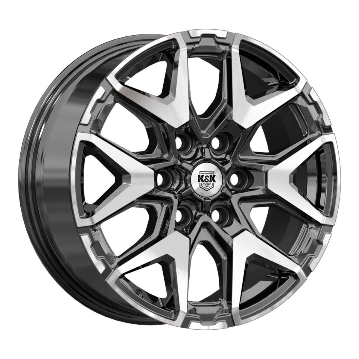 КиК Гангут (КС1176) Алмаз черный 7.5x18/6x139.7 D92.5 ET40  