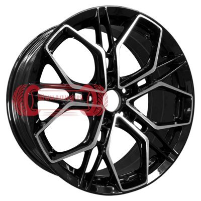 INCH FA8534 Gloss Black Machined Face 8.5x19/5x112 D66.6 ET30  