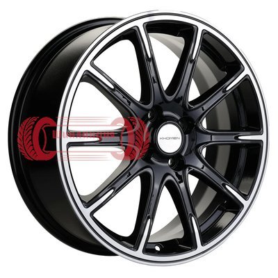 Khomen Wheels KHW1707 (Lada Vesta Cross) Black-FP 6.5x17/4x100 D60.1 ET43  