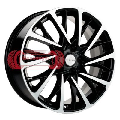Khomen Wheels KHW1804 (Tugela/Jaguar F-Pace) Black-FP 7.5x18/5x108 D63.4 ET46  