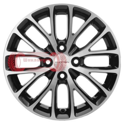 Khomen Wheels KHW1506 (Vesta) Black-FP 6x15/4x100 D60.1 ET50  