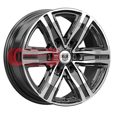 K&K R8 (КС1174) Алмаз черный 7.5x17/6x139.7 D92.5 ET45  