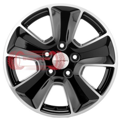 Khomen Wheels KHW1601 (DFM 580) Black-FP 6.5x16/5x110 D67.1 ET45  