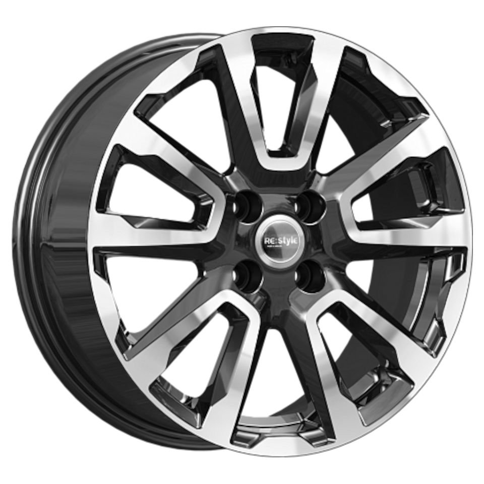 КиК КС1026 алмаз черный 6.5x16/4x100 D54.1 ET46  