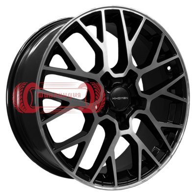 Khomen Wheels KHW1818 (Chery Tiggo 8 (Pro/Pro Max)) Black-FP 7x18/5x108 D60.1 ET47  
