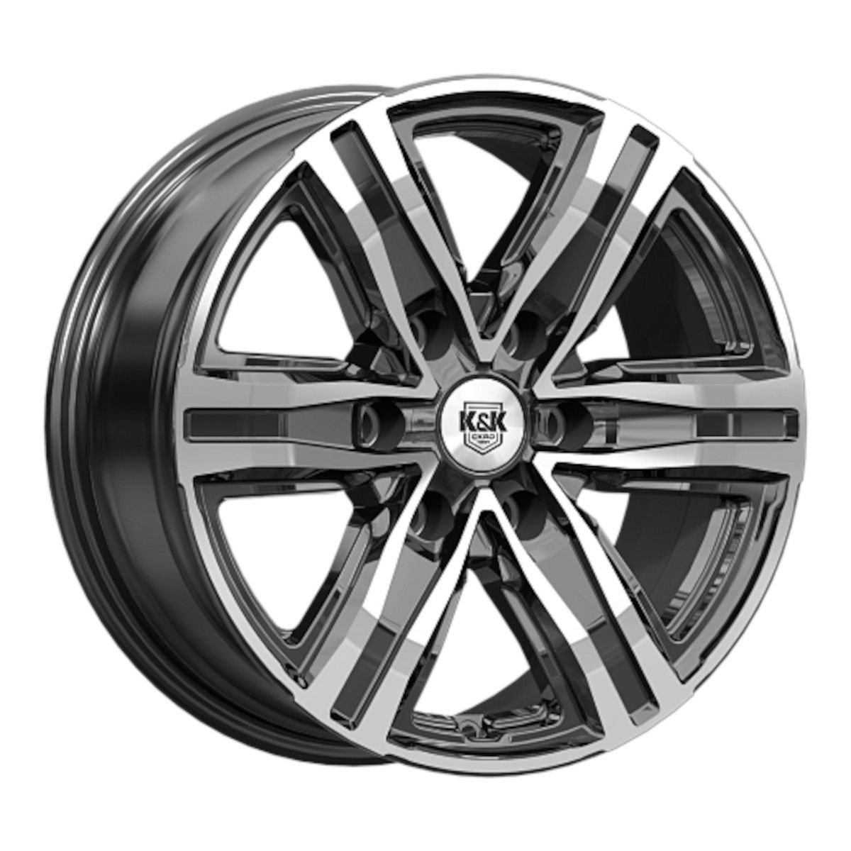 КиК R8 (КС1174) Алмаз черный 7.5x17/6x139.7 D100.1 ET36  