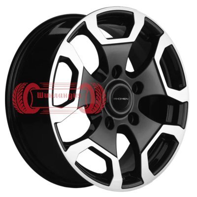 Khomen Wheels KHW1725 (Niva 4x4) Black-FP 6.5x17/5x139.7 D98.5 ET35  