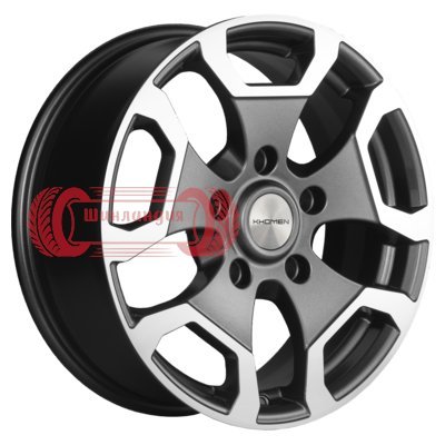 Khomen Wheels KHW1725 (Niva Travel/Legend) Gray-FP 6.5x17/5x139.7 D98.5 ET40  