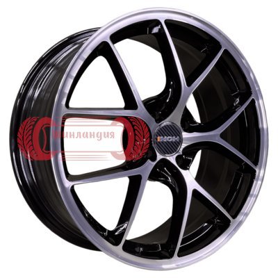 INCH FA8538 Gloss Black Machined Face 7x17/5x108 D63.4 ET45  