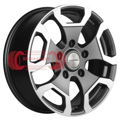 Khomen Wheels KHW1725 (Niva 4x4) Gray-FP 6.5x17/5x139.7 D98.5 ET35  