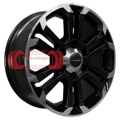 Khomen Wheels KHW1817 (Mazda BT50) Black-FP 7.5x18/6x139.7 D93.1 ET45  