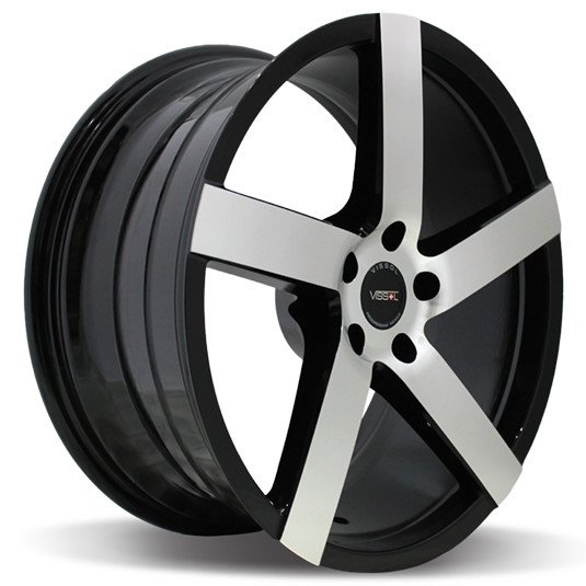 VISSOL V-080L black-with-machined-face 8.5x19/5x120 D74.1 ET15  